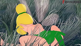 Tinker Bell Harrastaa Seksuaalista Toimintaa, Kun Taas Toinen Keiju Tarkkailee | Perustuu Peter Paniin | Lyhyt Kohtaaminen Punaisella Teemalla