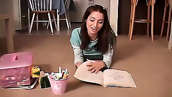 Chloe, A Charming American Teen, Engages In A Solo Session With Crayons